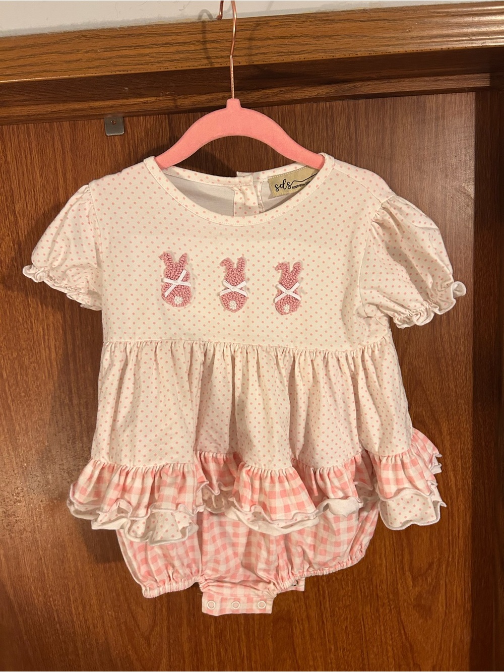 Pink Bunny Smock